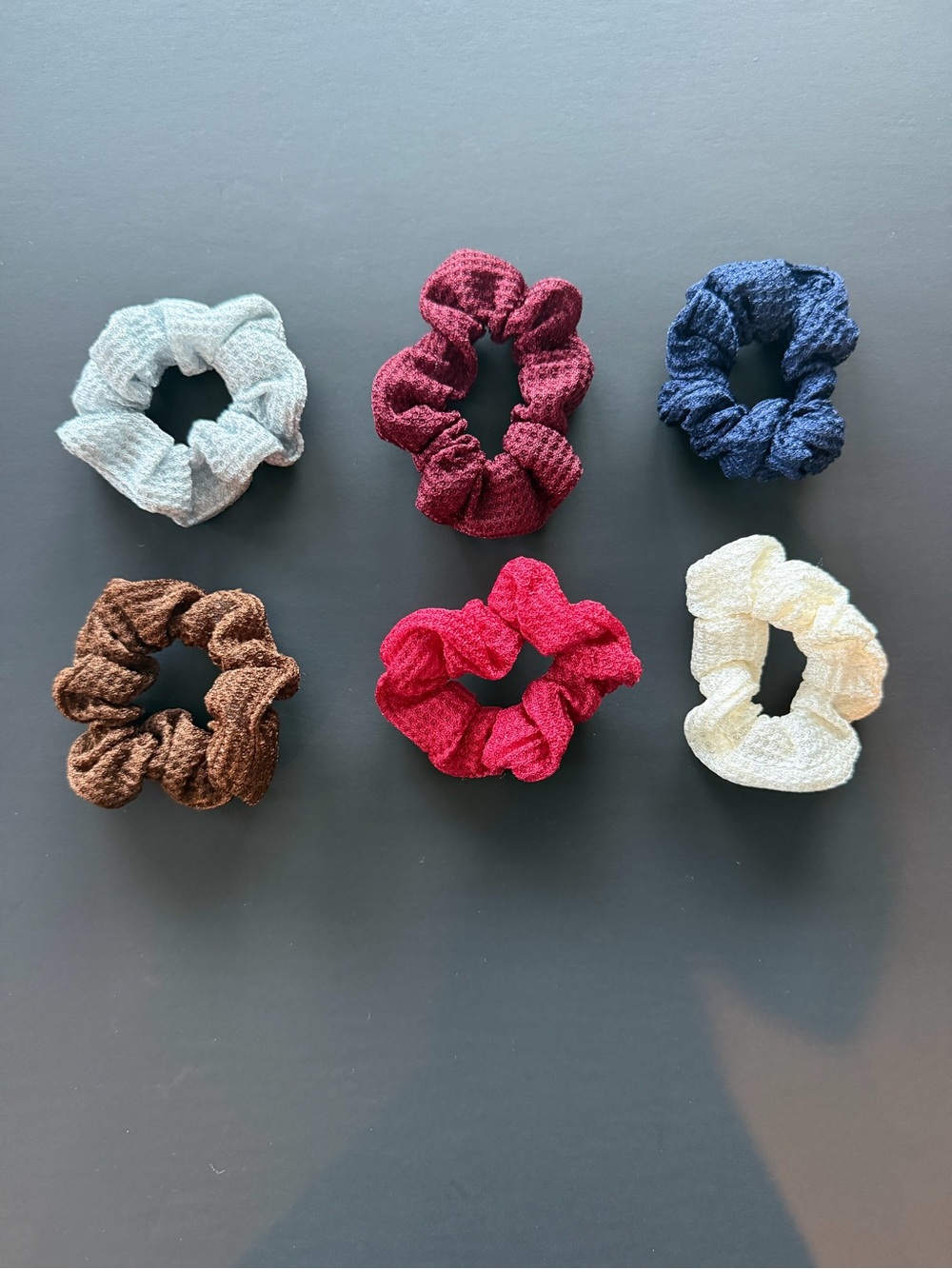 Kids 6-Pack Knit Scrunchies - Multicolor Set